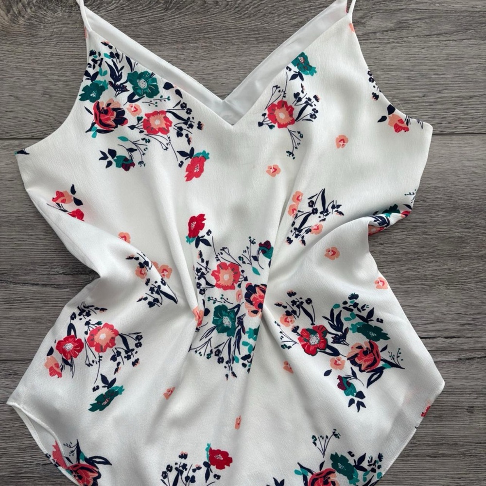 Express V-Neck Floral Cami Tank